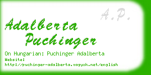 adalberta puchinger business card